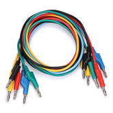 Tekneka TA-190 Banana Plug To Banana Plug Test Leads (5 PCS)